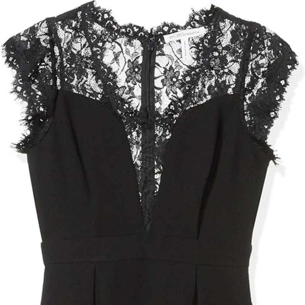 BCBGeneration black lace inset dress